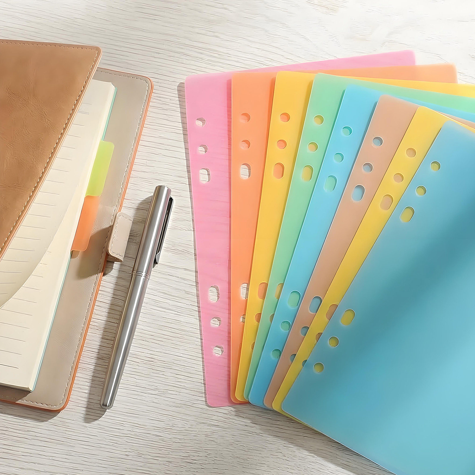 Index Tab Divider - 10Pcs 다채로운 플라스틱 바인더 디바이더 탭