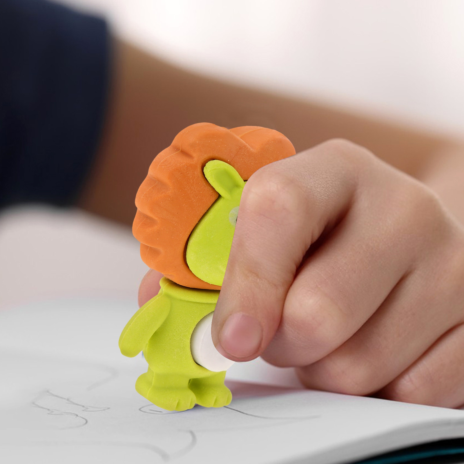 Lion Stationery & Office Supply(Kunshan)Co.Ltd - 18Pcs 작은 사자 지우개 어린이를위한 사랑스러운