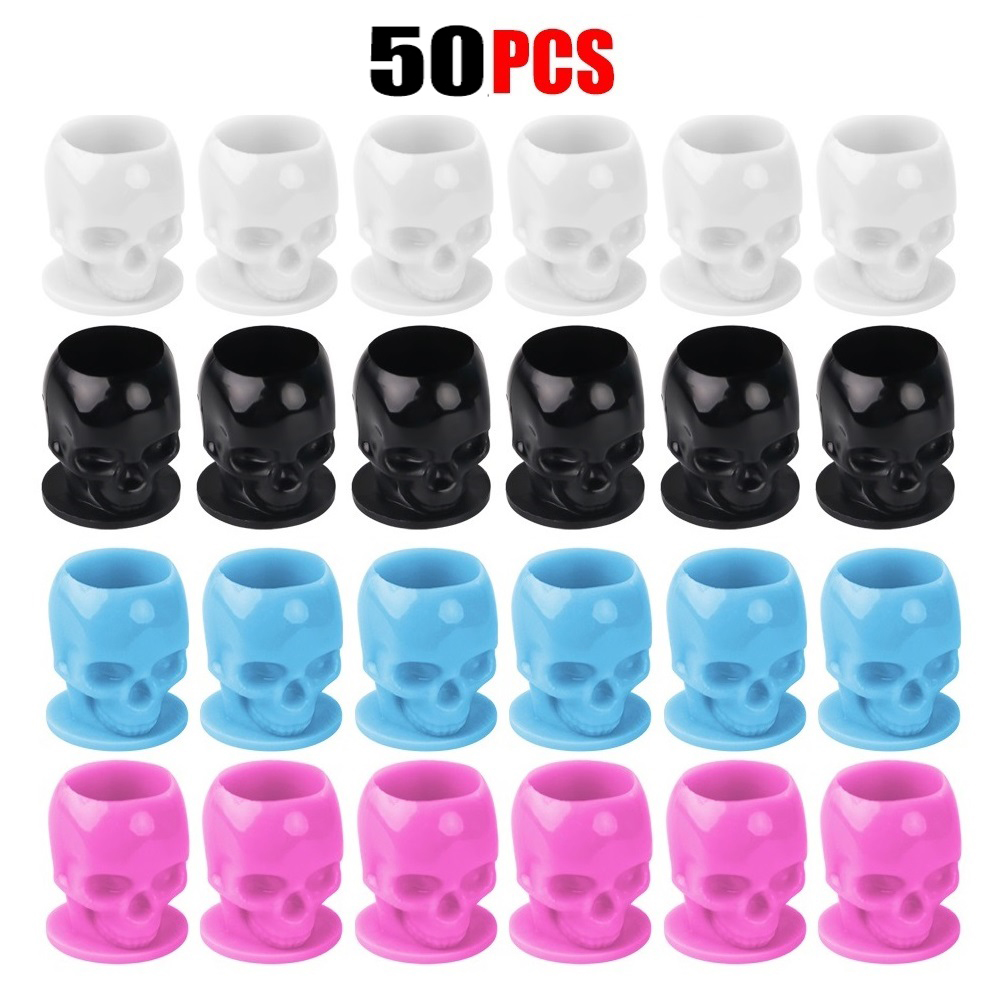 Calligraphy Ink Bottle - 50 Pcs 안전 해골 디자인 문신