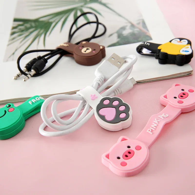 Bookmark Magnetic Clip - 자기 동물 케이블 주최자 이어 버드