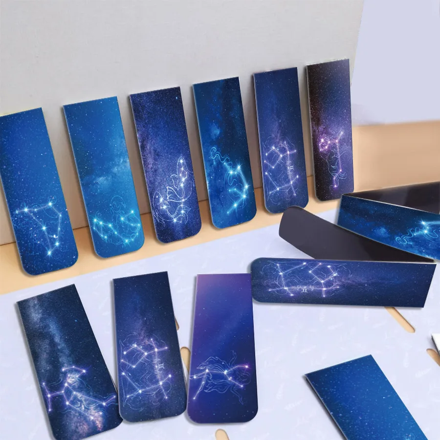 Bookmark Magnetic Clip - 마그네틱 북마크, 우주와 별이 빛나는 하늘