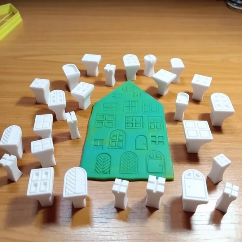 Wax Seal Stamp Kit - 25개/세트 플라스틱 클레이 스탬프 몰딩 키트,