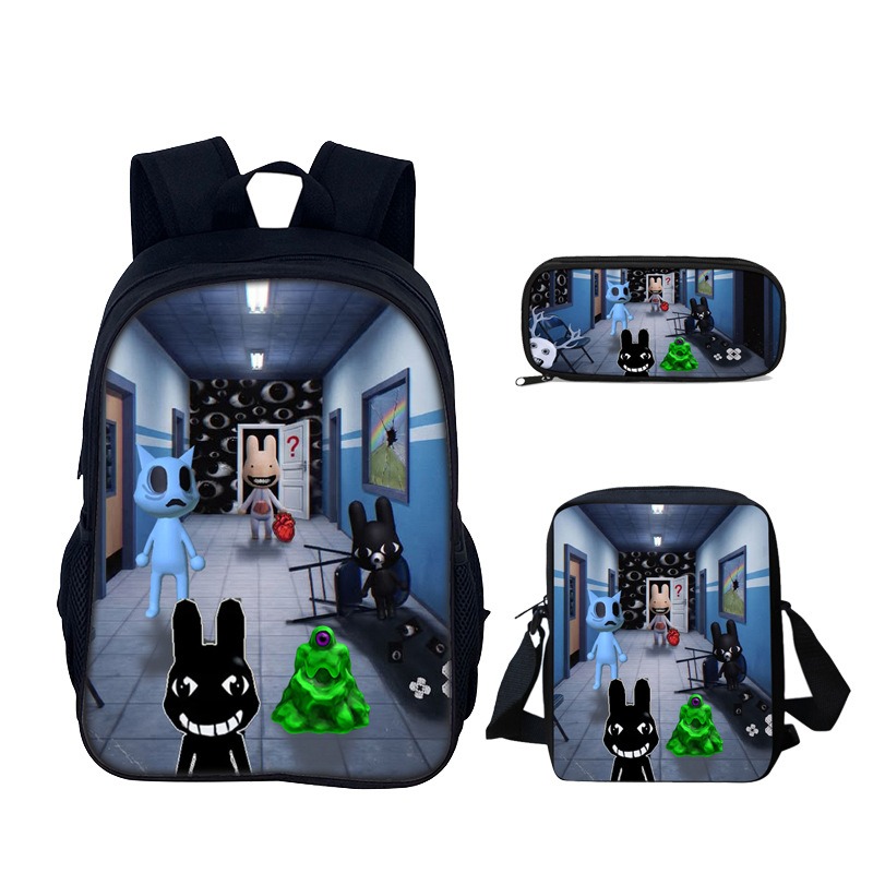 로블록스 3 in 1 학생용 스쿨백 세트 백팩 크로스바 - Pencil Case Large 리뷰 및 가격