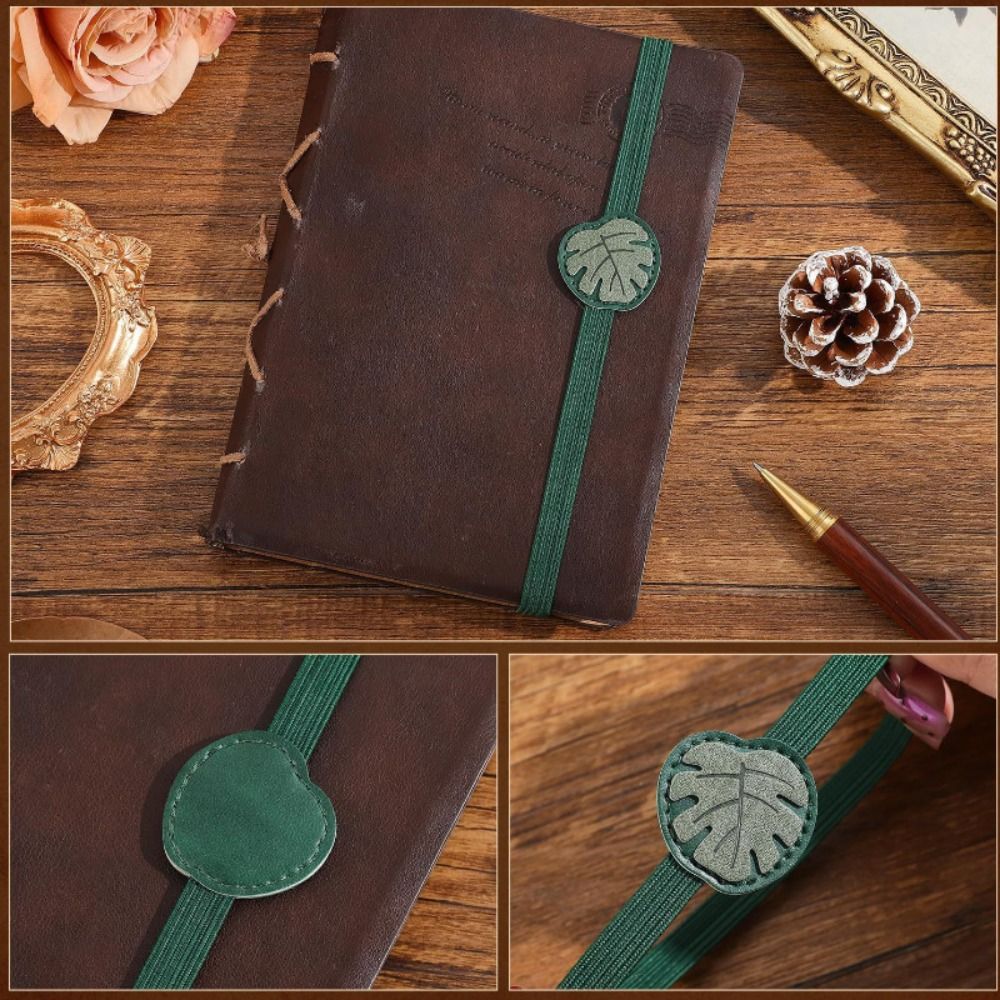 빈티지 탄성 밴드 가죽 북마크 분실 방지 다용도 PU  - Journal Leather Hardcover 리뷰 및 가격