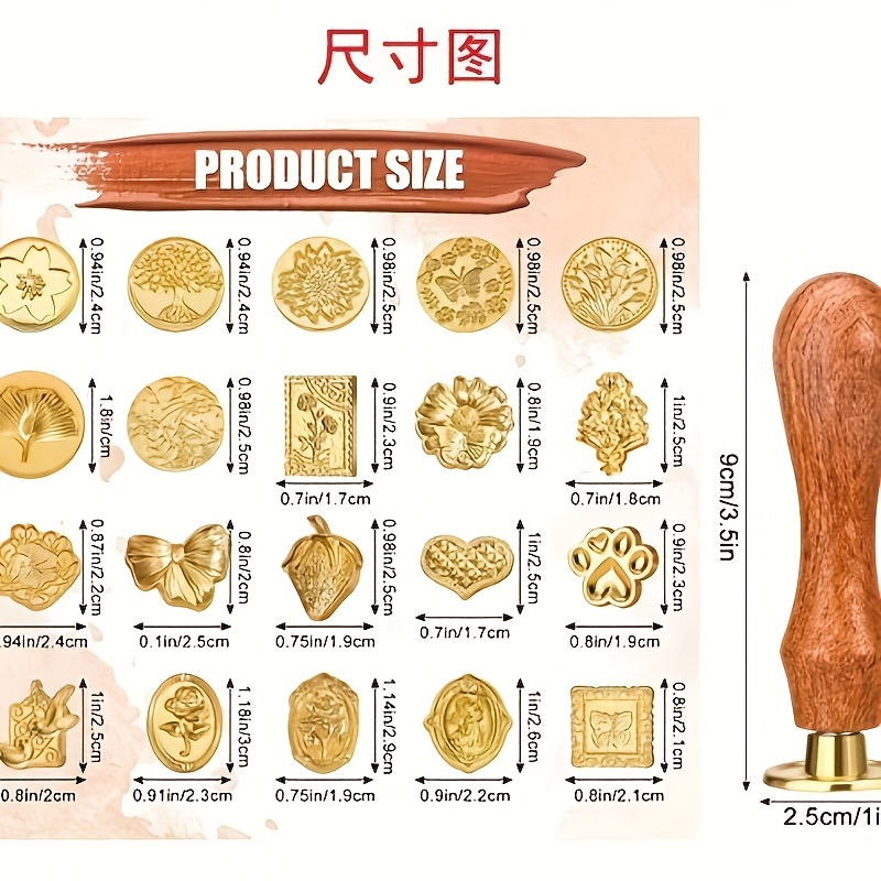 21개의 다양한 스타일의 왁스 스탬프 세트, 레트로 클 - Wax Seal Stamp Kit 리뷰 및 가격