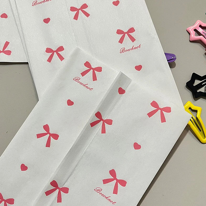 50pcs 12×17cm 핑크 Bowknot 하트 종이 - Cardstock Paper Pack 리뷰 및 가격