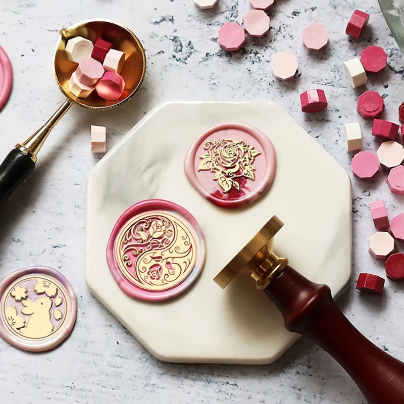 9개의 왁스 씰+1개의 손잡이, 왁스 씰 세트, 씰링  - Wax Seal Stamp Kit 리뷰 및 가격