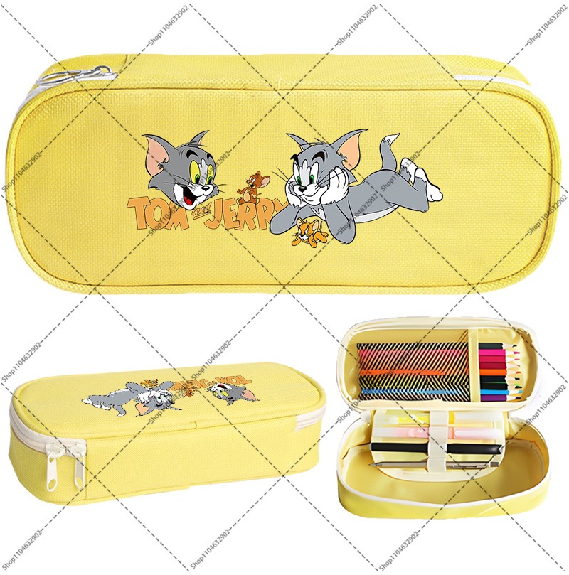톰과 제리 귀여운 연필 케이스 학생 개학용 카와이 문구 - Pencil Case Large 리뷰 및 가격