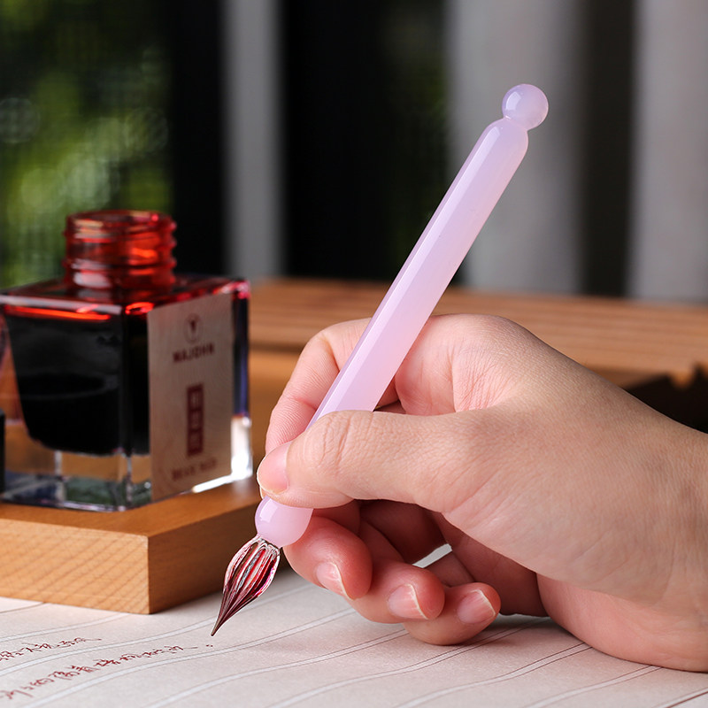 사쿠라 스노우 미니 짧은 유리 딥펜 컬러 잉크 핸드 텐 - Is Stationery Office Supply 리뷰 및 가격