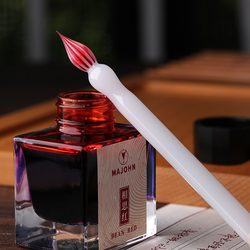 사쿠라 스노우 미니 짧은 유리 딥펜 컬러 잉크 핸드 텐 - Is Stationery Office Supply 리뷰 및 가격