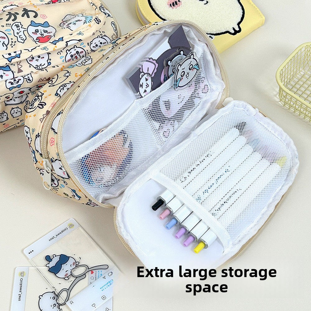 지이 피인백 필통 대용량 문구 파우치 우사기 하치와레  - Pencil Case Large 리뷰 및 가격