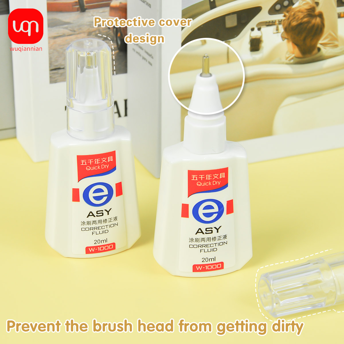 WQN 퀵드라이 수정액, 20ml, 흰색, 사용이 간편 - Correction Fluid White 리뷰 및 가격