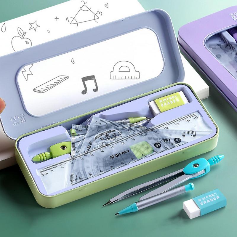 각도기 및 나침반 세트, 수학 기하학 키트 세트, 드로 - Compass Geometry Set 리뷰 및 가격