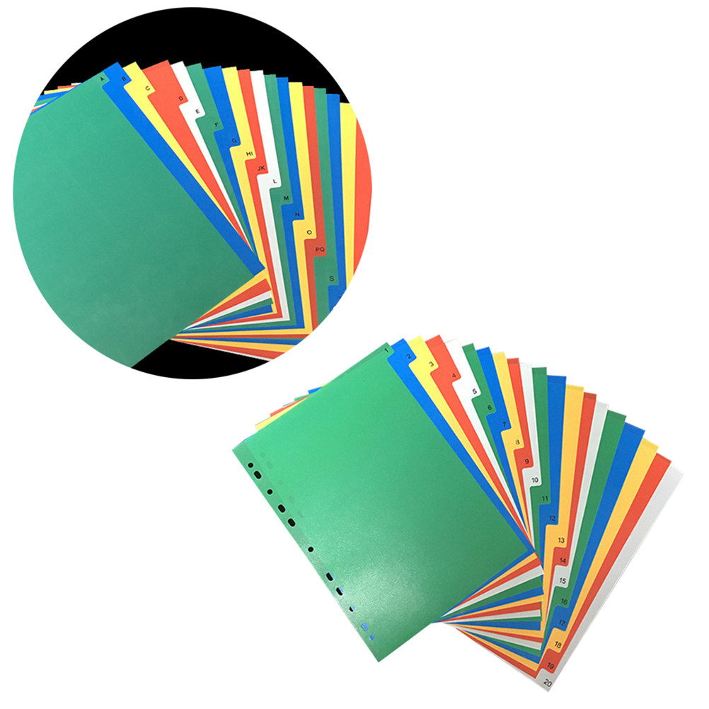 40Pcs A4 밝은 색상의 색상 인덱스 탭 디바이더  - Index Tab Divider 리뷰 및 가격