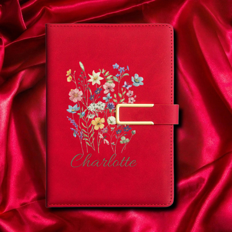 A5 플로럴 모노그램 맞춤 이름 인조가죽 하드커버 저널 - Journal Leather Hardcover 리뷰 및 가격