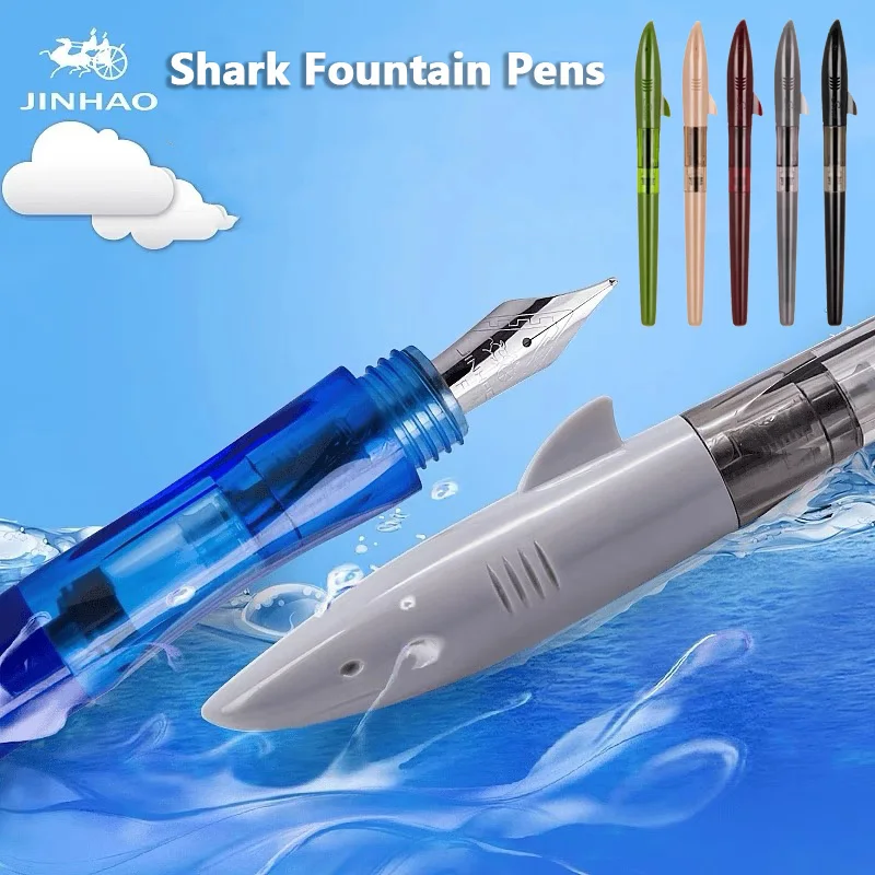 Jinhao 귀여운 상어 만년필, F 펜촉, 하이 퀄리 - Stationery Supply Business 리뷰 및 가격