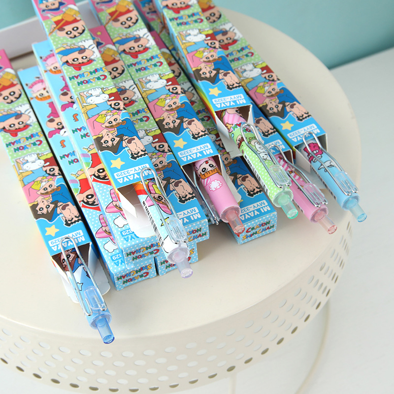 6Pcs 만화 크레용 신짱 젤 펜 절묘한 블라인드 박스 - Is Stationery Office Supply 리뷰 및 가격